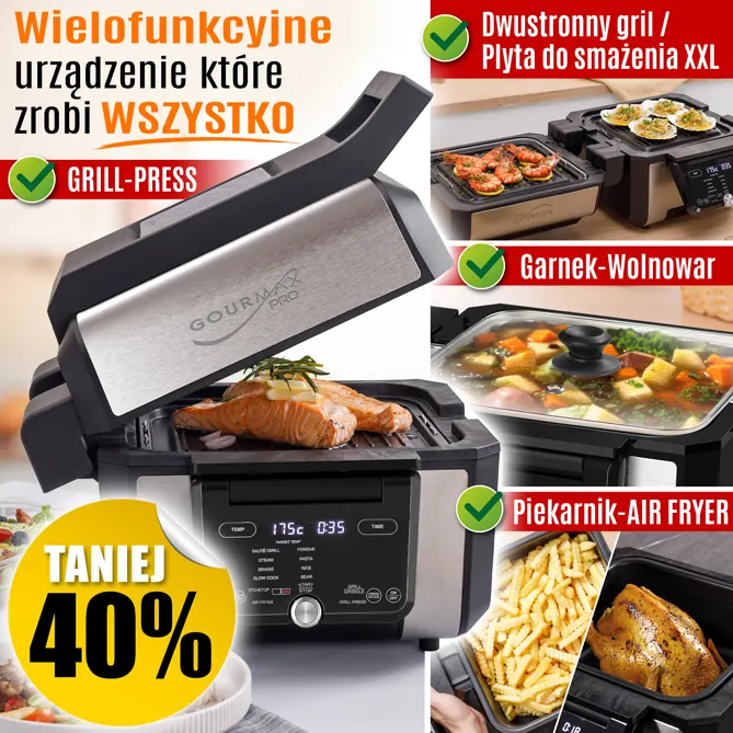GOURMAX PRO: Wielofunkcyjne urządzenie 6 w 1